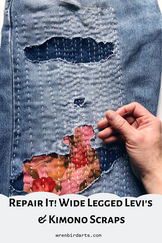 visible mending for denim