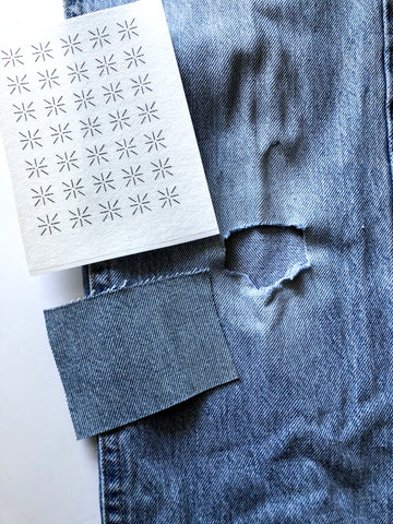 sashiko style mending