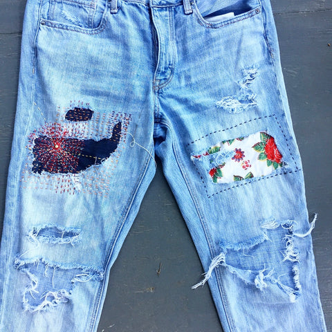 Upcycled jeans