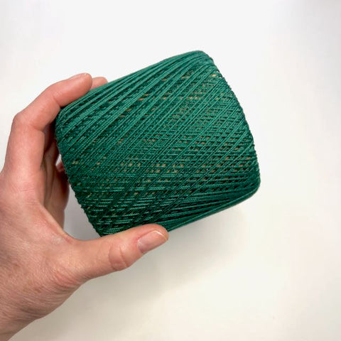 I love this yarn in mid green