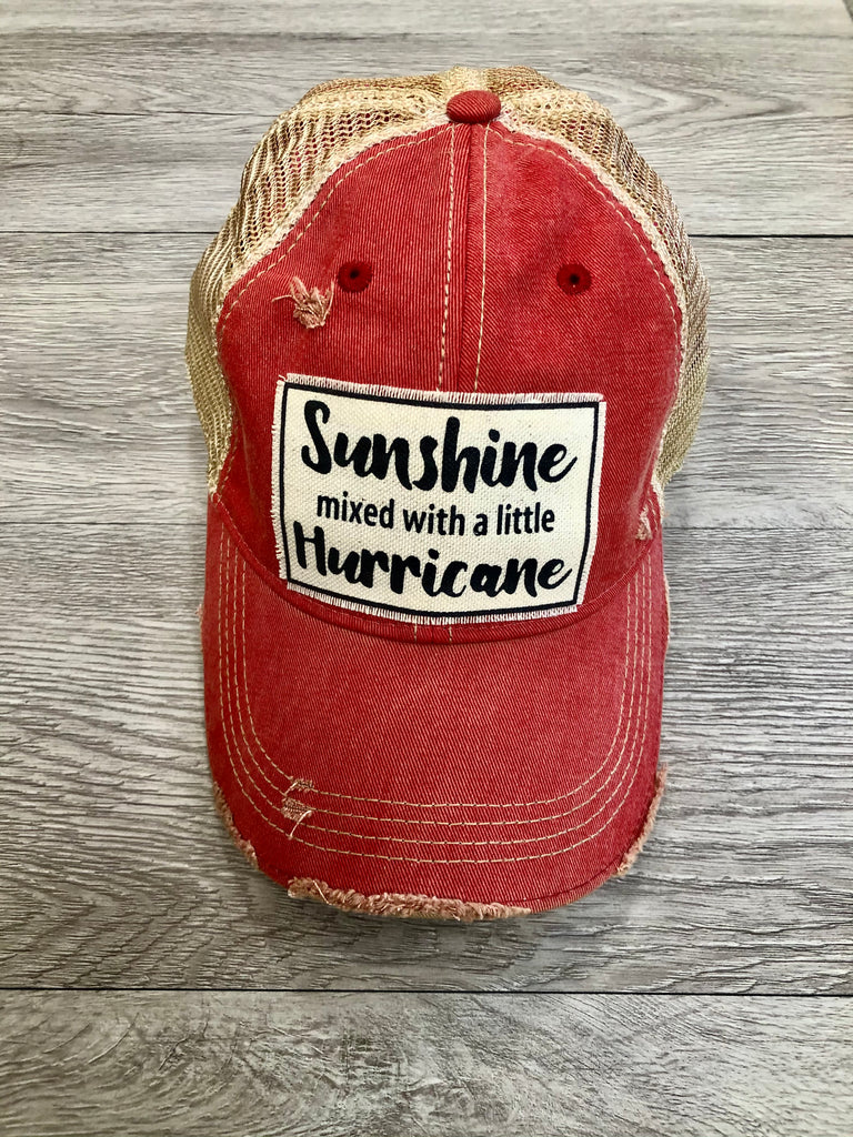 sunshine mixed with a little hurricane hat