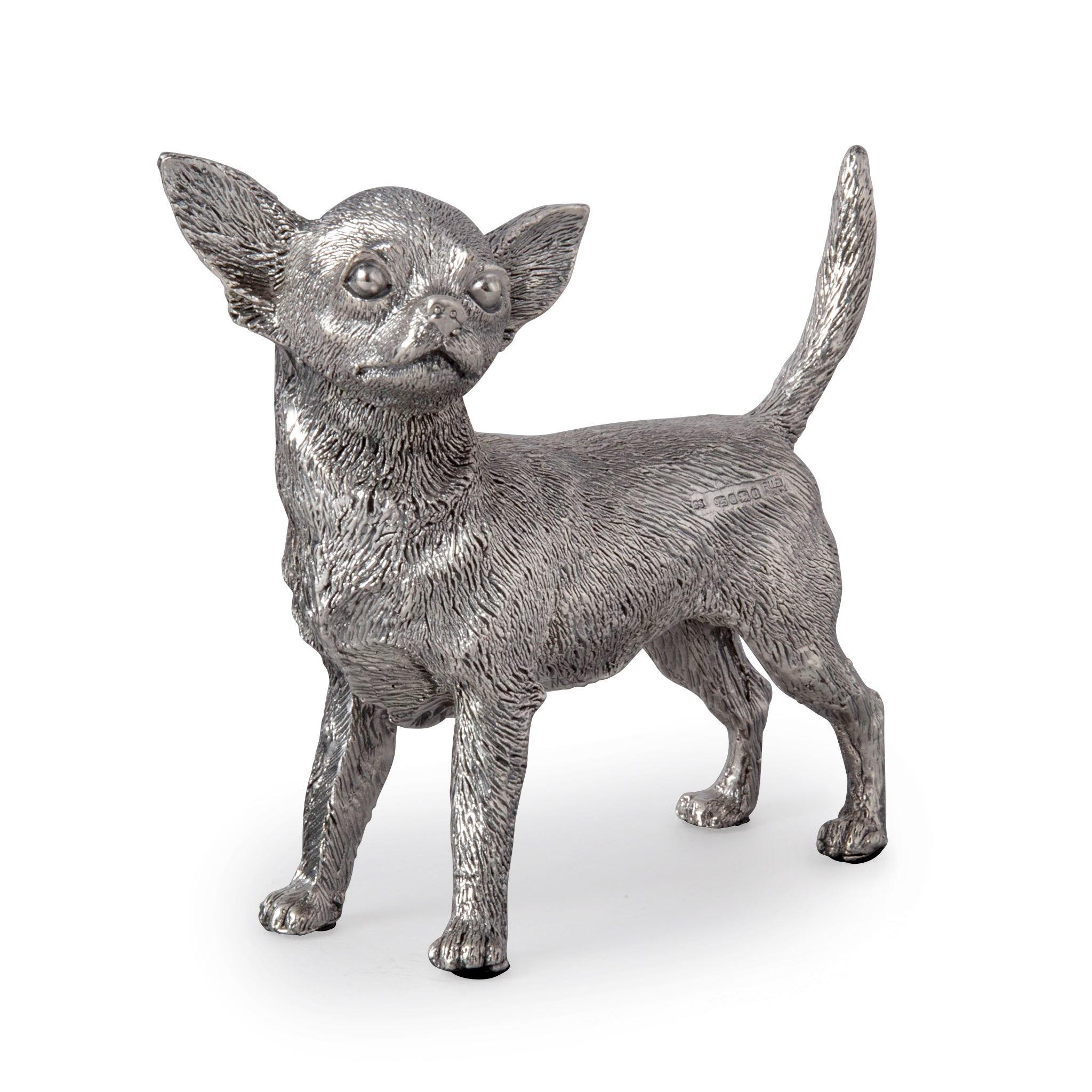 Fabulous Silver Chihuahua Figure 10cm tall. Hallmarked.Hand Made UK ...