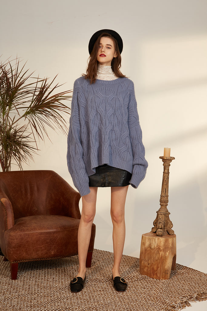 100 Cashmere Oversize Pullover Sweater Joycashmere Boutique
