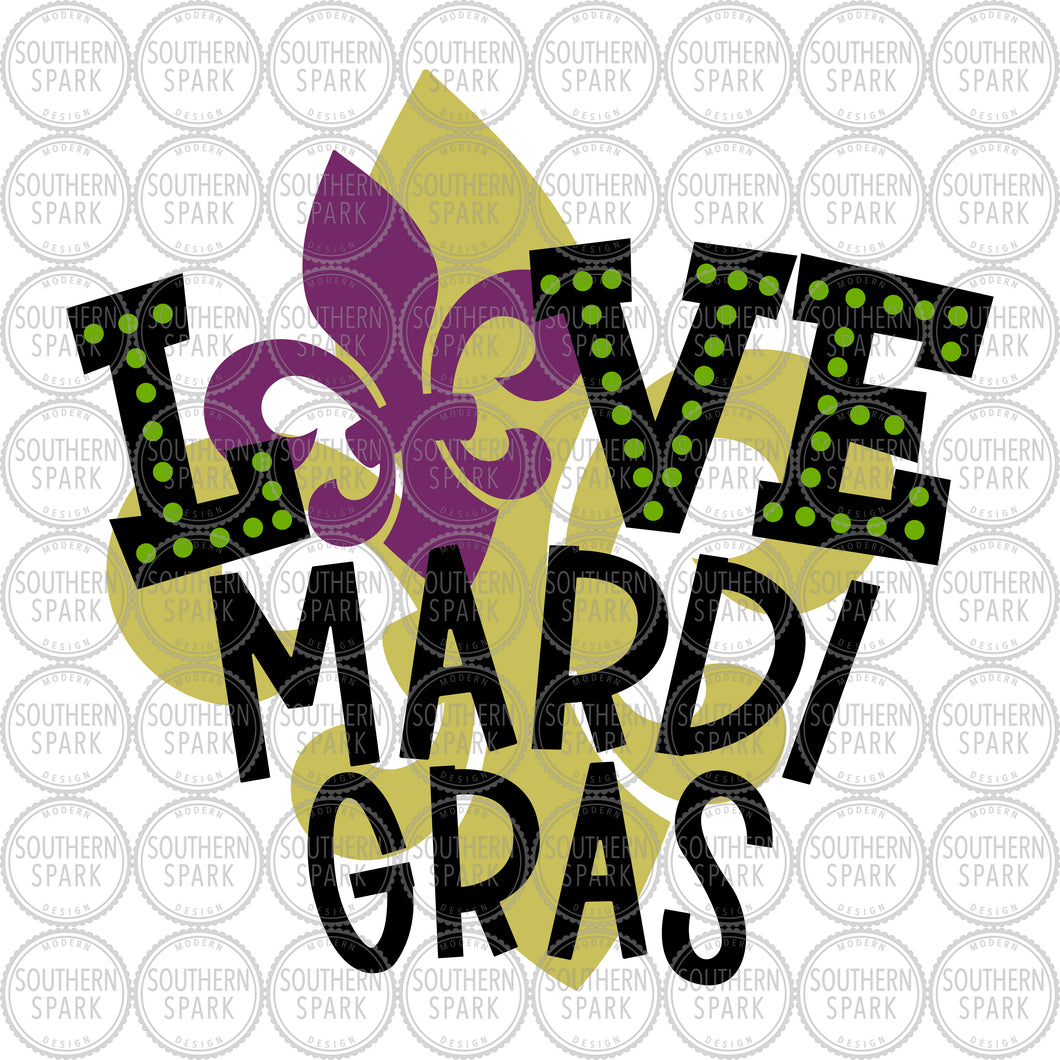 Download Mardi Gras Svg Love Svg Fat Tuesday Laissez Les Bon Temps Rouler Southern Spark Design