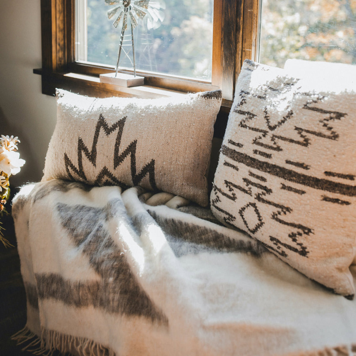 Maguey Handwoven Square Pillow | HiEnd Accents