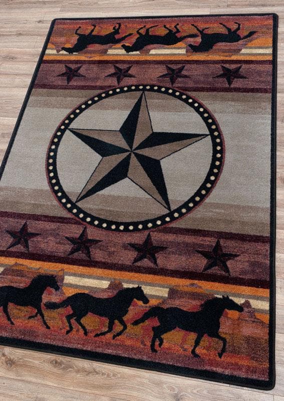 American Dakota 8ft x 11ft Sunset Dance Nylon Area Rug