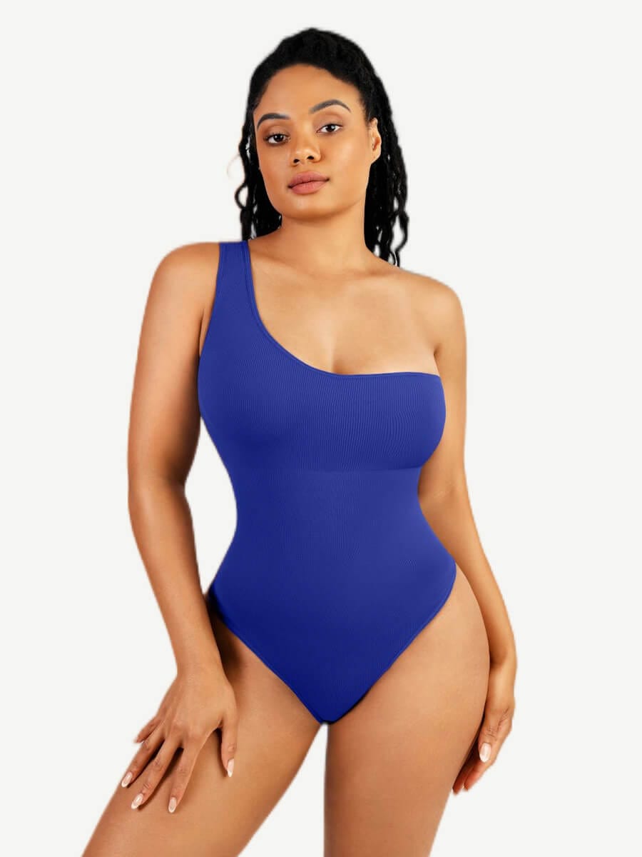 Every-Day Asymmetrical Bodysuit Thong - Peachy Shapewear product image