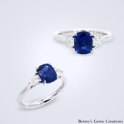 Sapphire Diamond Ring