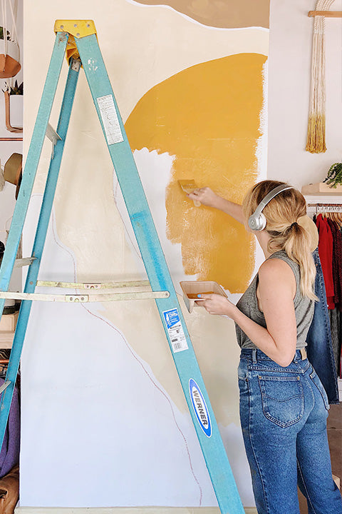 Behind the Scenes: Codie Connor Mural at Prism Boutique