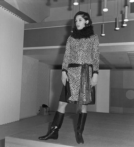 Mary Quant in Leopard print