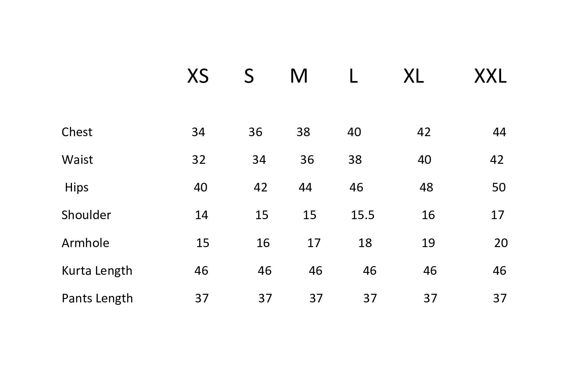 Label Earthen Size Chart – WAREHOUSE