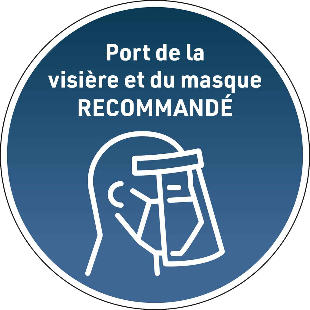 Autocollants Port Du Masque Et VisiÈre Obligatoire Ou RecommandÉ Groupe Têtu 2323