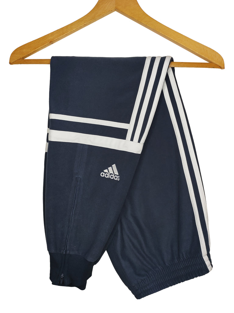 Pantalón Adidas Challenger azul marino bandas blancas - L – lote751vintage