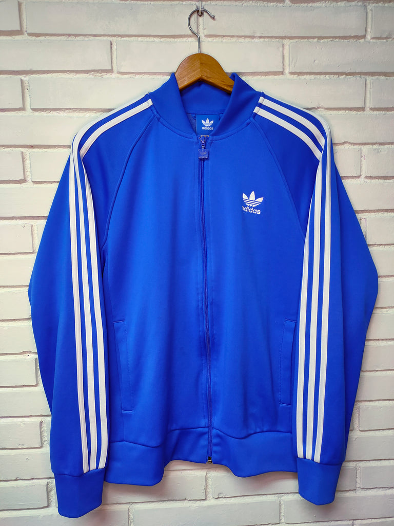 Chaqueta Adidas Azul Blancas - Talla M – lote751vintage