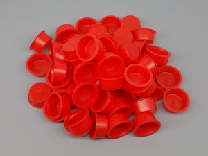 red plastic plugs