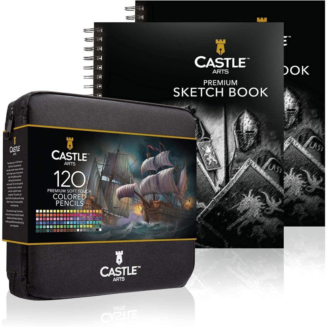 Castle Art Supplies 120+ Piece Mixed Media Art Pencil Collection