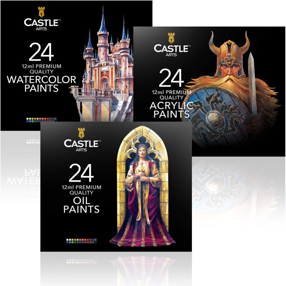 Castle Arts 12 Piece Big Tube Acrylic Paint Set – Castle Arts USA