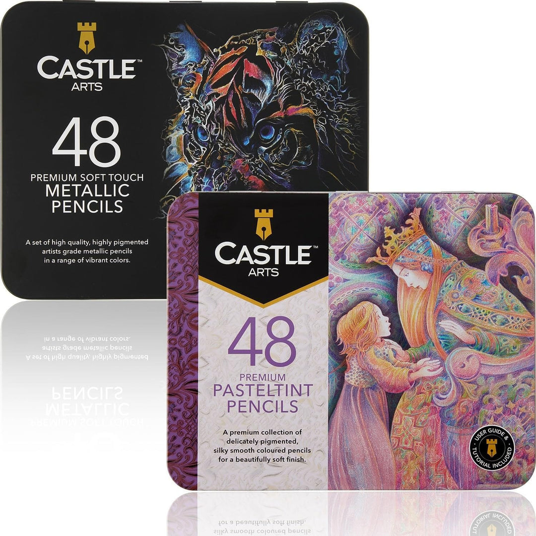 Castle Arts 12 Piece Drawing and Sketching Graphite Pencil Set in Display  Tin – Castle Arts USA