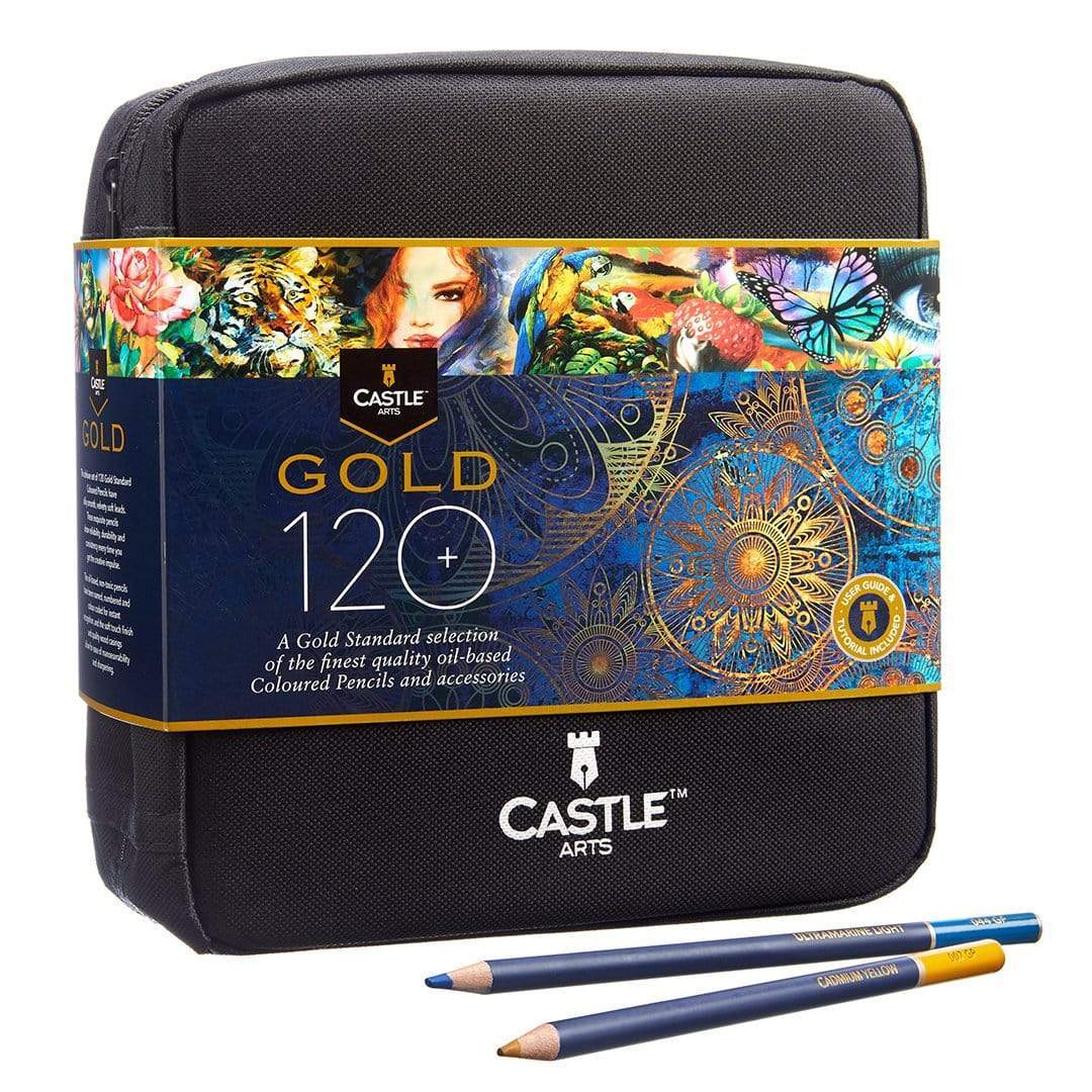 Castle Arts 120 Piece Colored Pencil Set In Zip-Up Case – Castle Arts USA