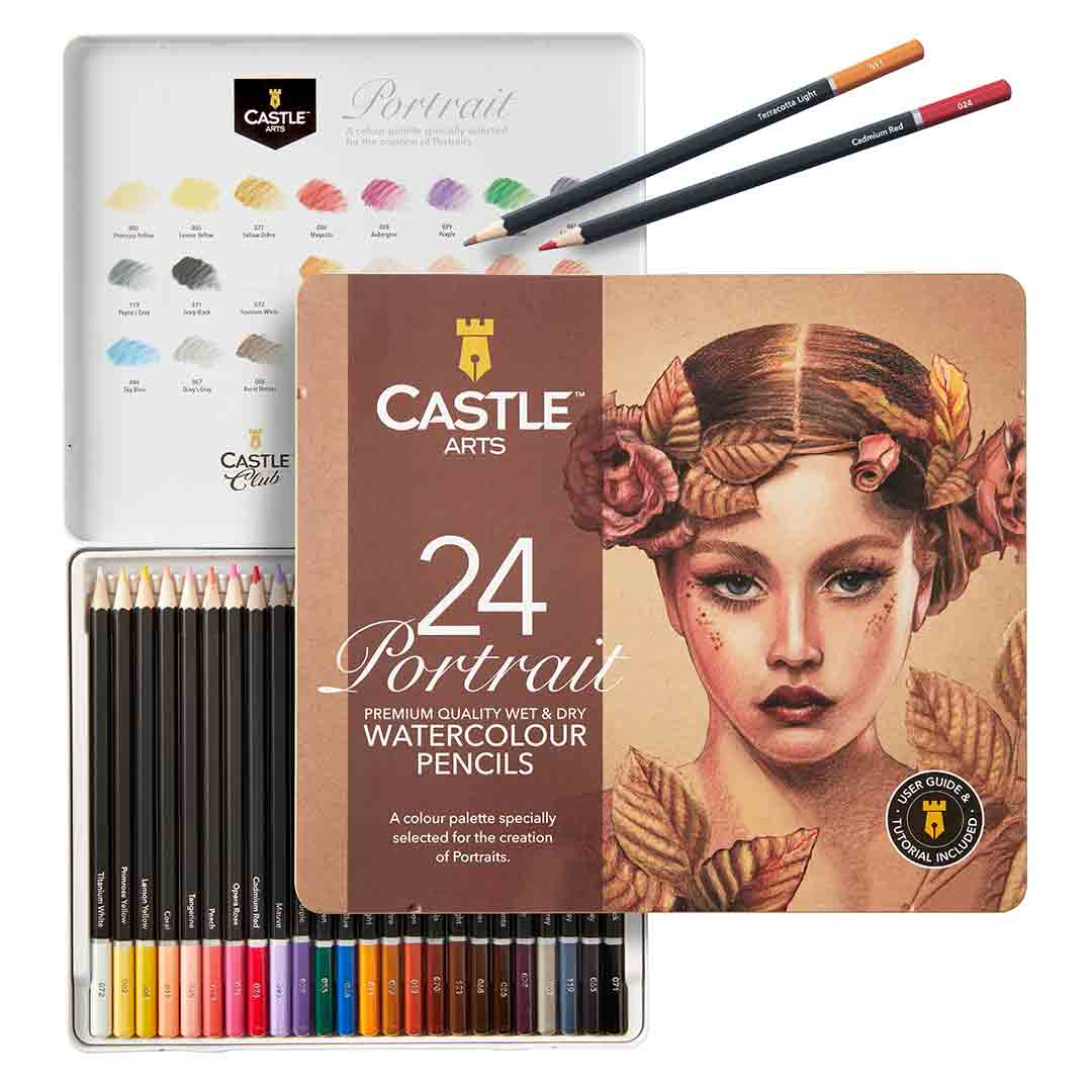 Castle Arts  100 Piece Metallic & Pasteltint Colored Pencils Zip Bundle – Castle  Arts USA