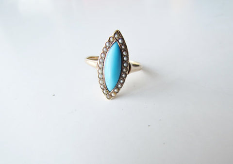 Victorian Turquoise Ring 