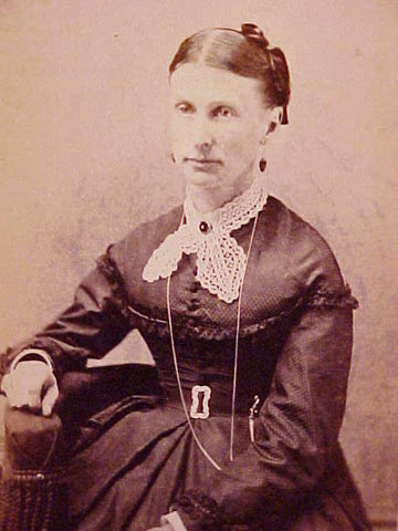 Victorian Woman Wearing Jewelry 