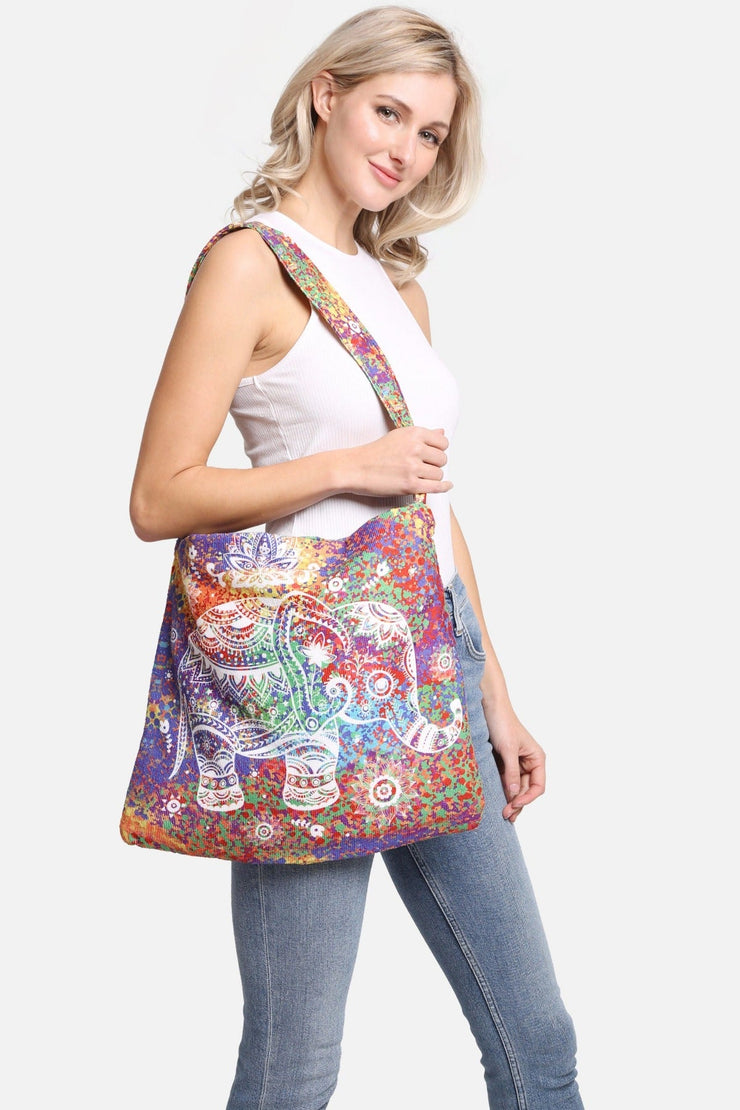 Elephant Mandala 2 In 1 Beach Towel & Tote Bag