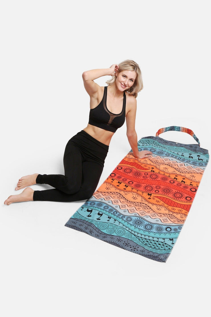 Desert Theme 2 In 1 Beach Towel & Tote Bag