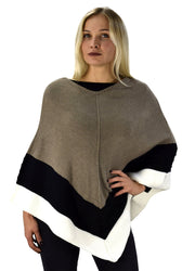 Women's Light Trendy Ruffle Batwing with Fringe Shawl Wrap Poncho