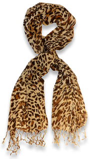 veritasfinancialgrp Beautiful Soft and Silky Leopard Print Pashmina Shawl Scarves