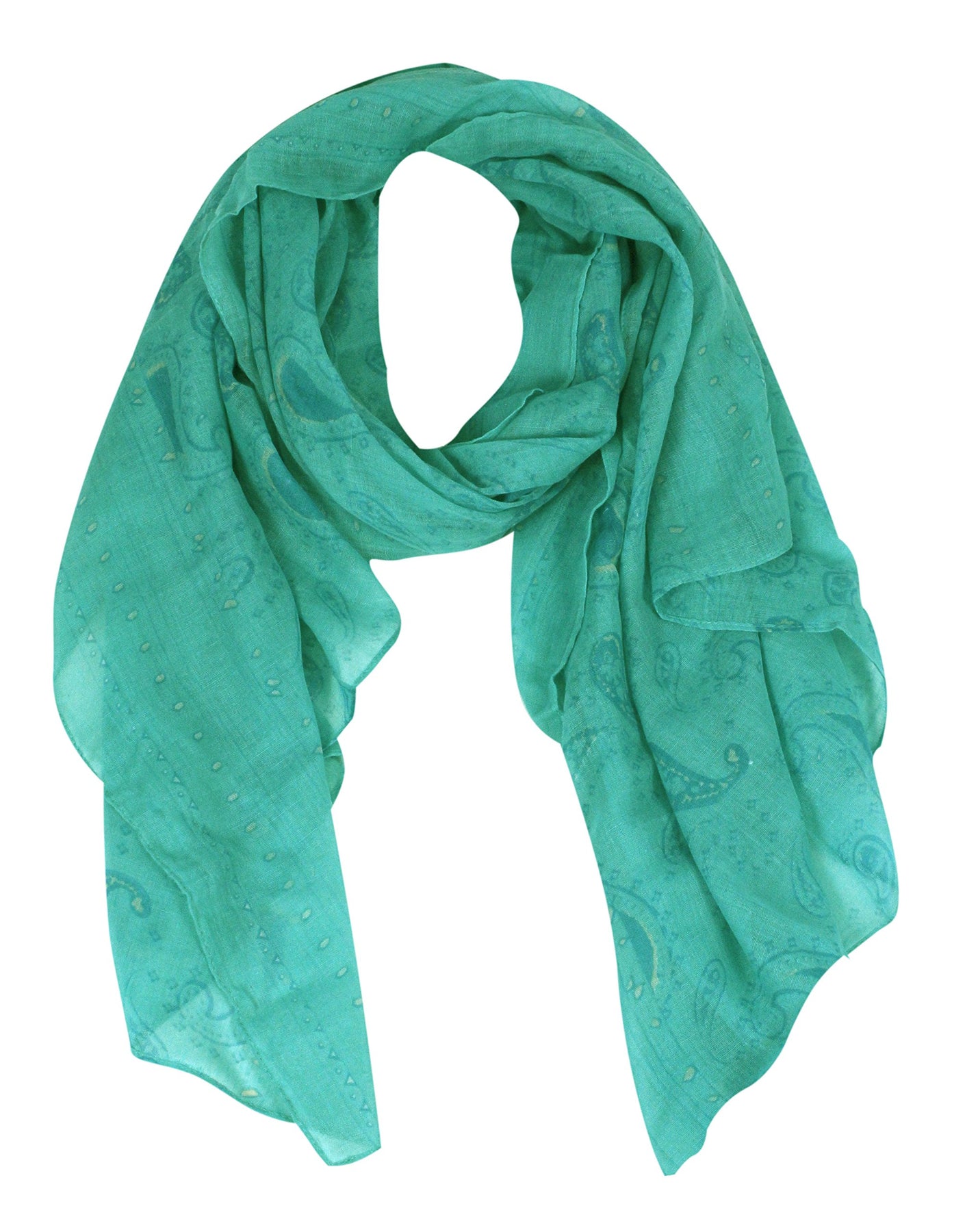 Simple & Classic Lightweight Paisley Design Scarves (Many Colors ...