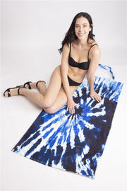 Tie-Dye Swirl 2 In 1 Beach Towel & Tote Bag