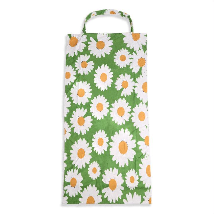 Green Daisy 2 In 1 Beach Towel & Tote Bag