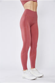 "Day In The Hamptons" Solid High-Rise Leggings with Pockets