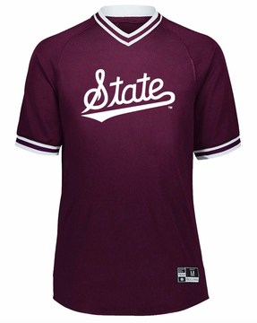 retro baseball jersey - MSU & Ole Miss