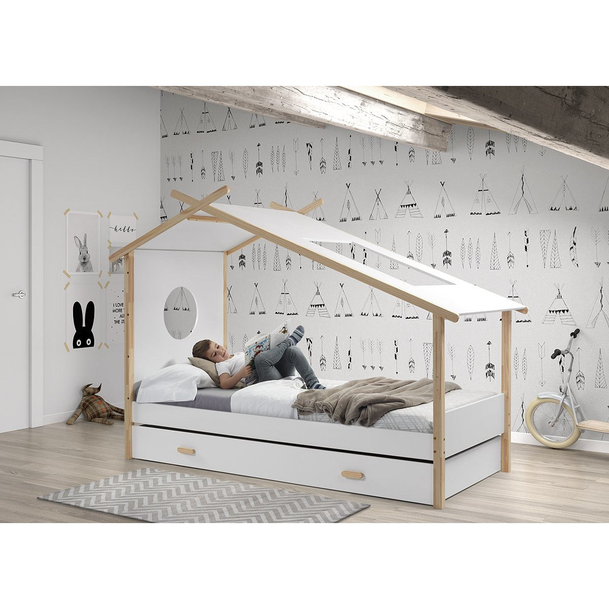 coco kids house bed frame