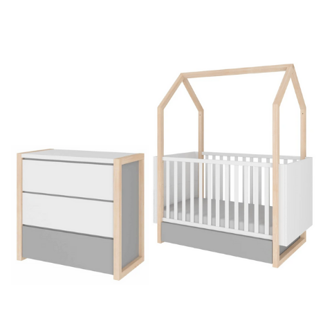 cot and changing table set