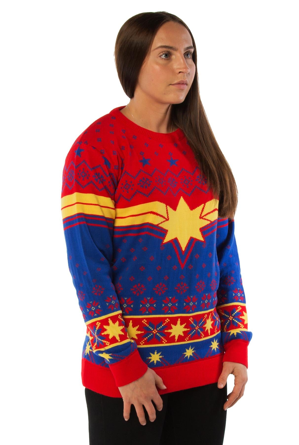 marvel knitted christmas jumper