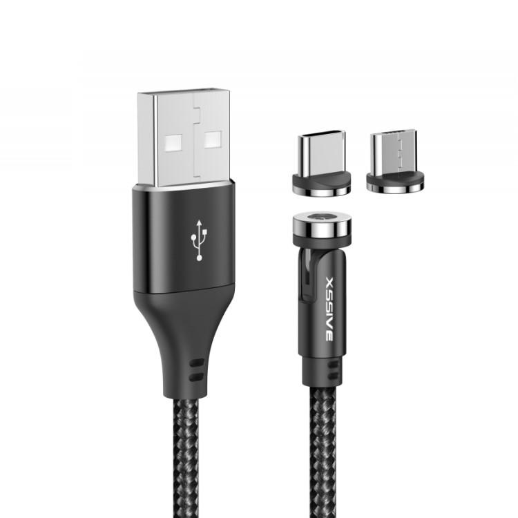 Magnetische USB-C En Micro USB Samsung Android - 1 meter -