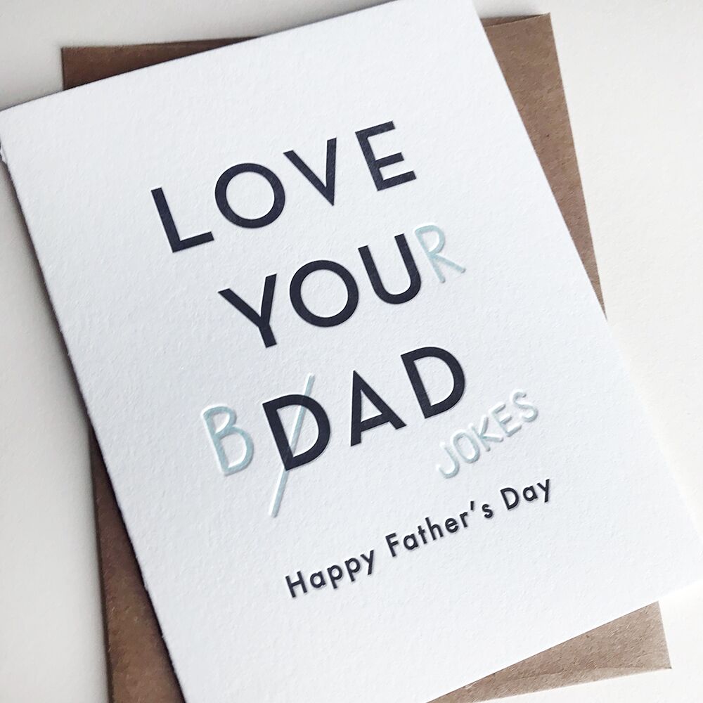 Dark Side Father's Day letterpress card – Steel Petal Press