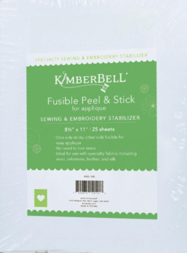 Kimberbell Wash-Away Sticky-Back Embroidery Stabilizer / 20 x 5yd
