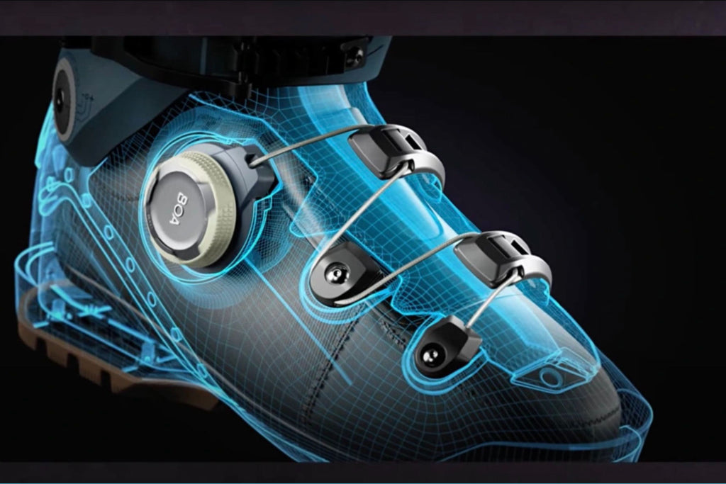 BOA Ski Boot Diagram