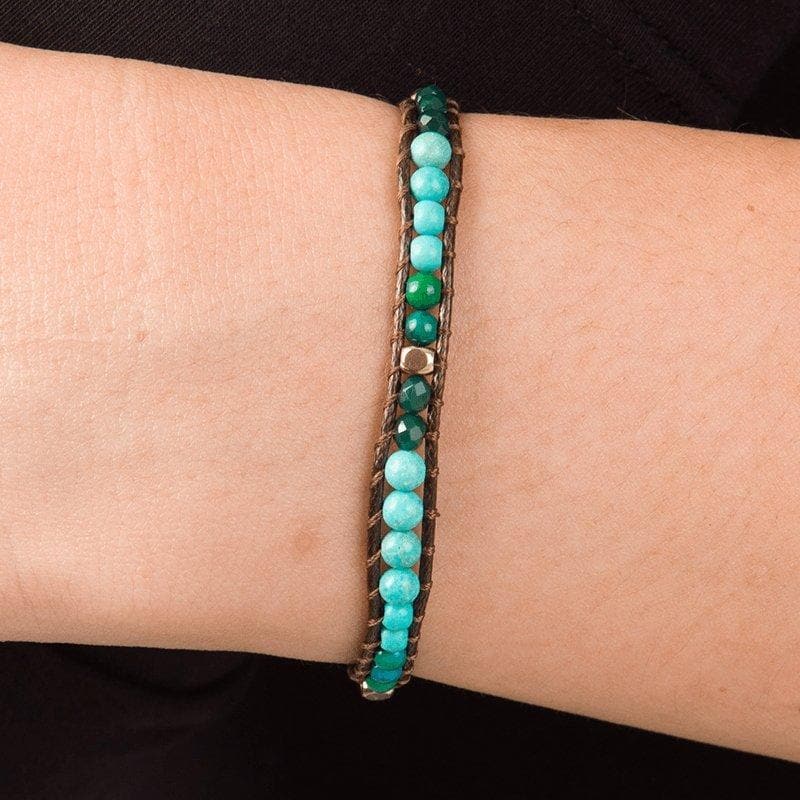 Natural Stone Wrap Bracelet from Thailand – Marquet Fair Trade