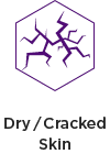 Dry, Cracked skin
