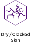 Dry, cracked skin