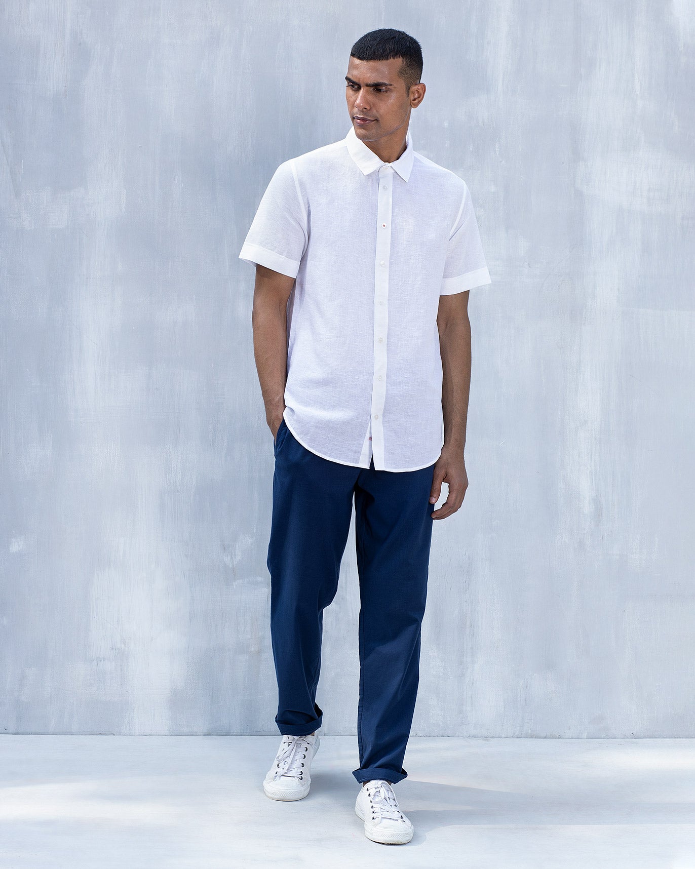 Half Sleeve Shirt - White – Nicobar