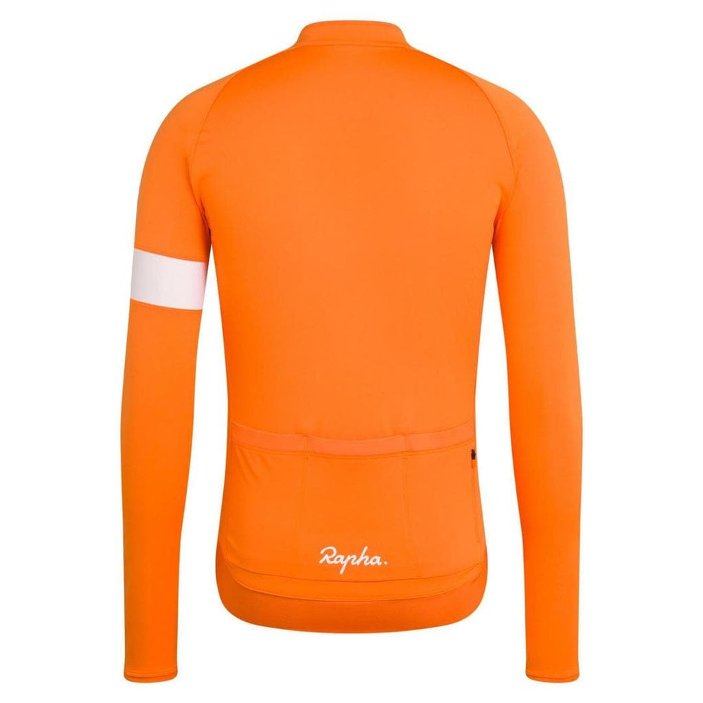 Rapha Core Long Sleeve Jersey Bro Orange Velodrom Cc 6179