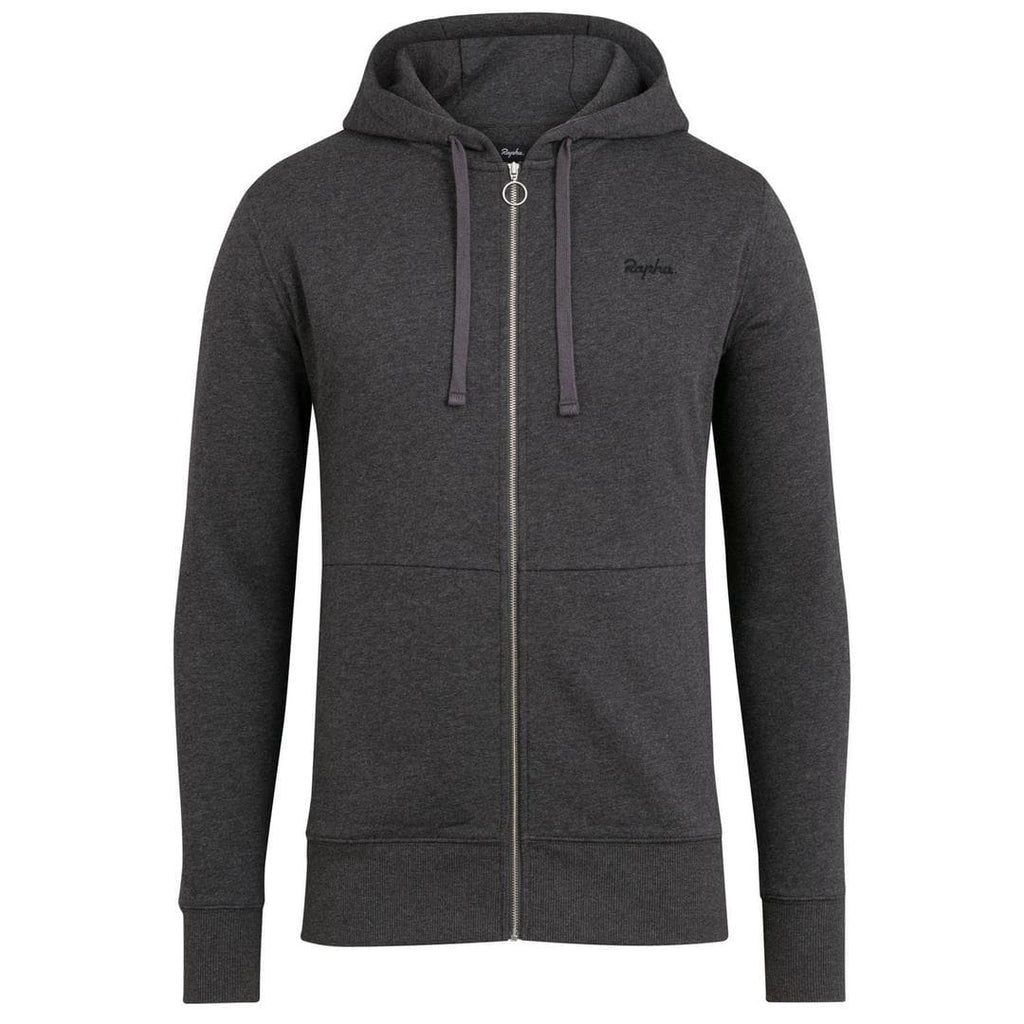 RAPHA Logo Hoodie - Charcoal Marl/Black – Velodrom CC