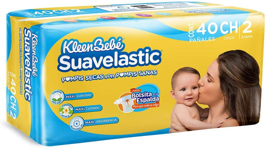 Pañales bebé Kleenbebé etapa 4 bebé unisex con 40 piezas