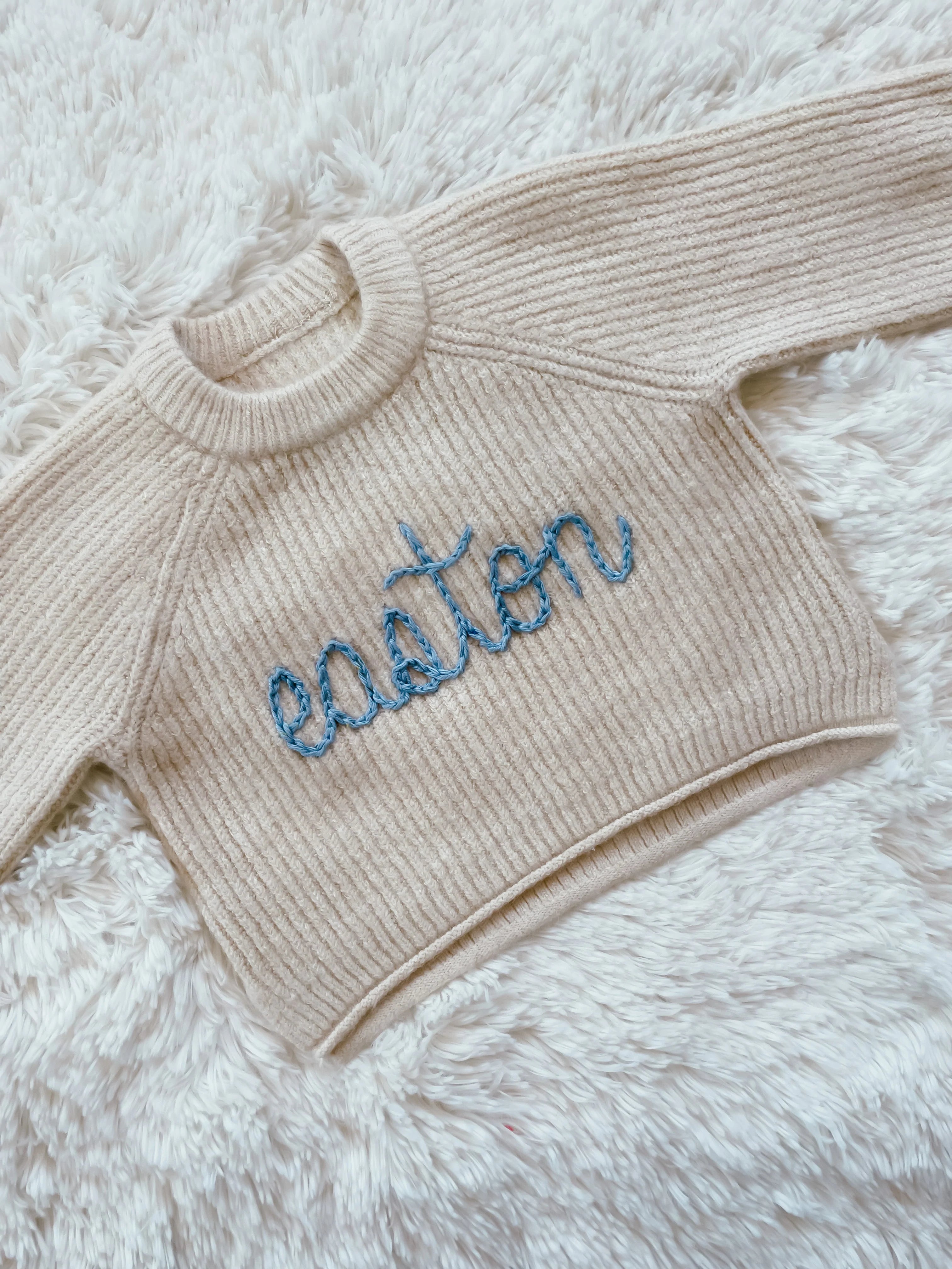 Bespoke Baby + Toddler  Latte Sweaters